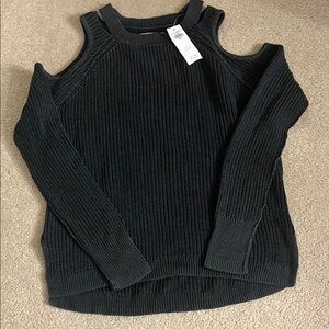 Hollister open shoulder sweater